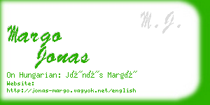 margo jonas business card